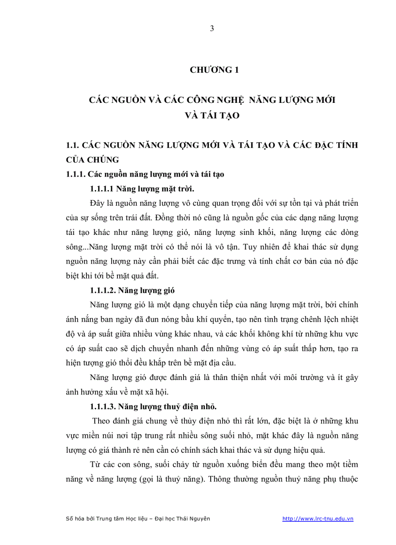 image for page Điều tra đánh giá tiềm năng và khả năng đóng góp của các nguồn NLM TT trên địa bàn tỉnh Thái Nguyên vào lưới điện của tỉnh