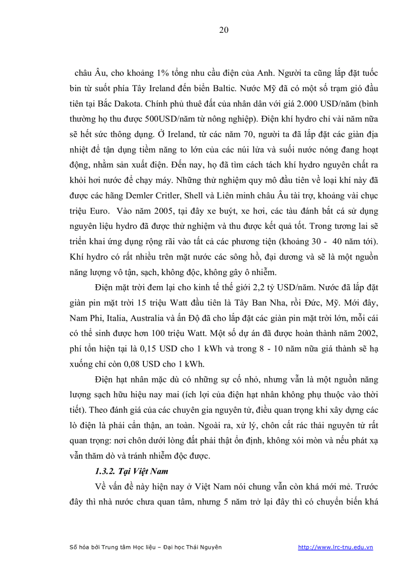image for page Điều tra đánh giá tiềm năng và khả năng đóng góp của các nguồn NLM TT trên địa bàn tỉnh Thái Nguyên vào lưới điện của tỉnh