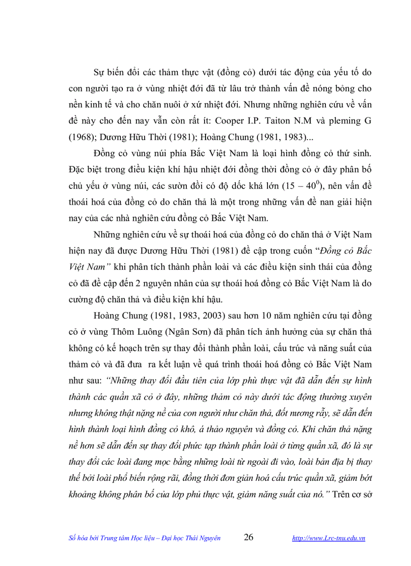 image for page Điều tra phân vùng Sinh thái và đánh giá thực trạng khai thác cây thức ăn Gia súc xã Hùng Sơn huyện Đại Từ Thái Nguyên