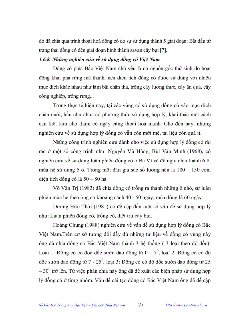 image for page Điều tra phân vùng Sinh thái và đánh giá thực trạng khai thác cây thức ăn Gia súc xã Hùng Sơn huyện Đại Từ Thái Nguyên