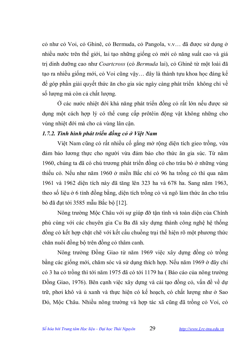 image for page Điều tra phân vùng Sinh thái và đánh giá thực trạng khai thác cây thức ăn Gia súc xã Hùng Sơn huyện Đại Từ Thái Nguyên