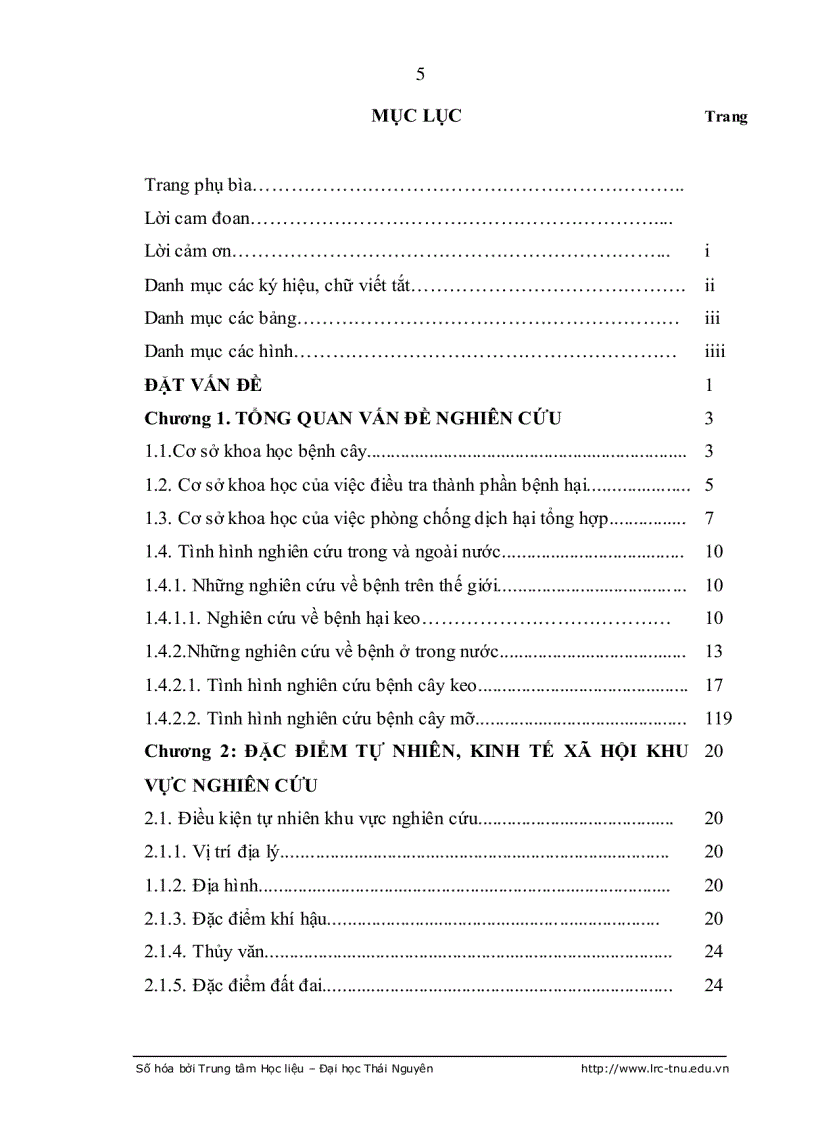 image for page Điều tra thành phần bệnh hại cây con ở giai đoạn vườn ươm và đề xuất biện pháp phòng chống dịch hại tổng hợp tại Thái Nguyên