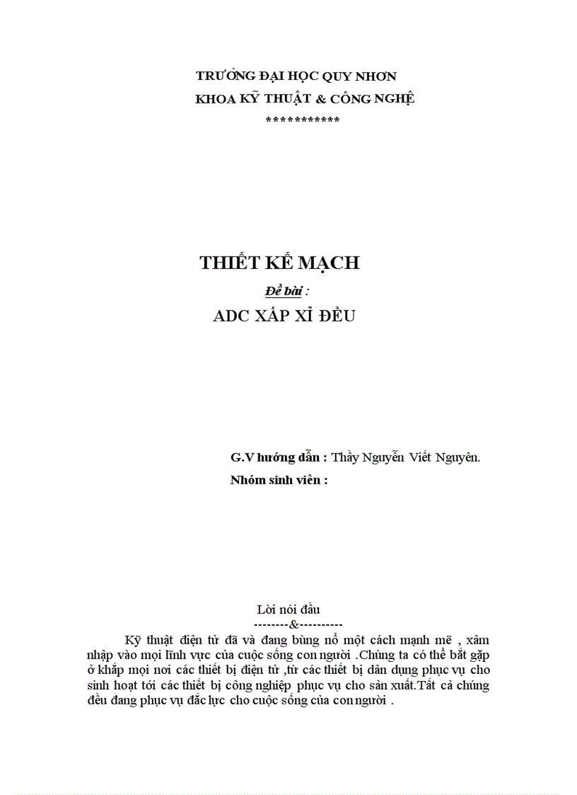 image for page Mạch ADC xấp xỉ