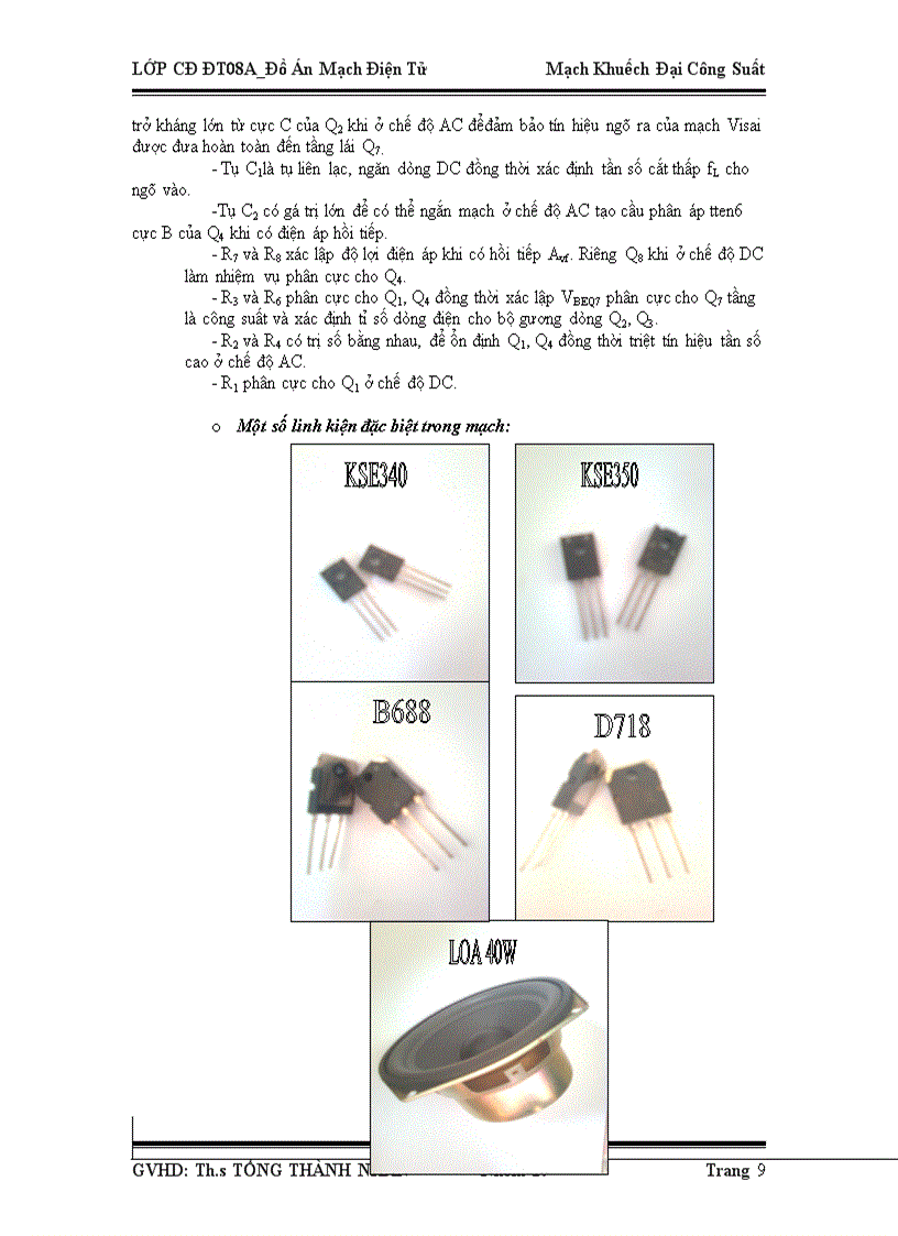 image for page Mạch Khuếch Đại Công Suất Âm Tần OCL 100W