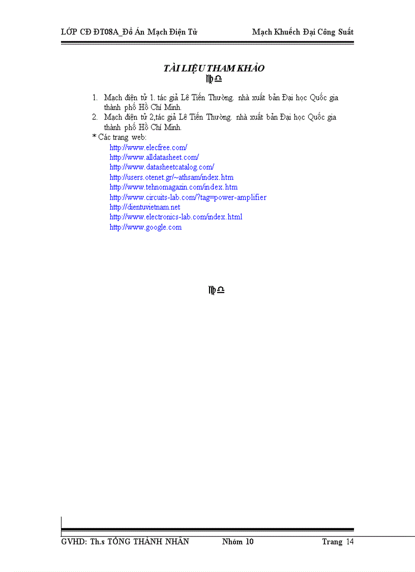 image for page Mạch Khuếch Đại Công Suất Âm Tần OCL 100W