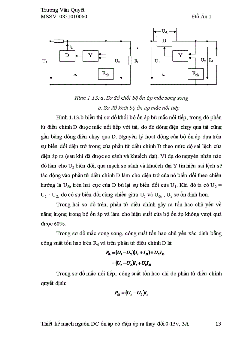 image for page Thiết kế mạch nguồn một chiều ổn áp có điện áp ra thay đổi 0 15V 3A