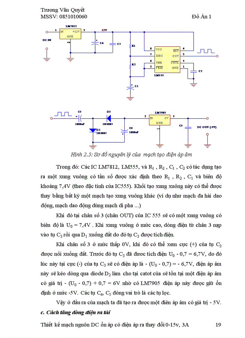 image for page Thiết kế mạch nguồn một chiều ổn áp có điện áp ra thay đổi 0 15V 3A
