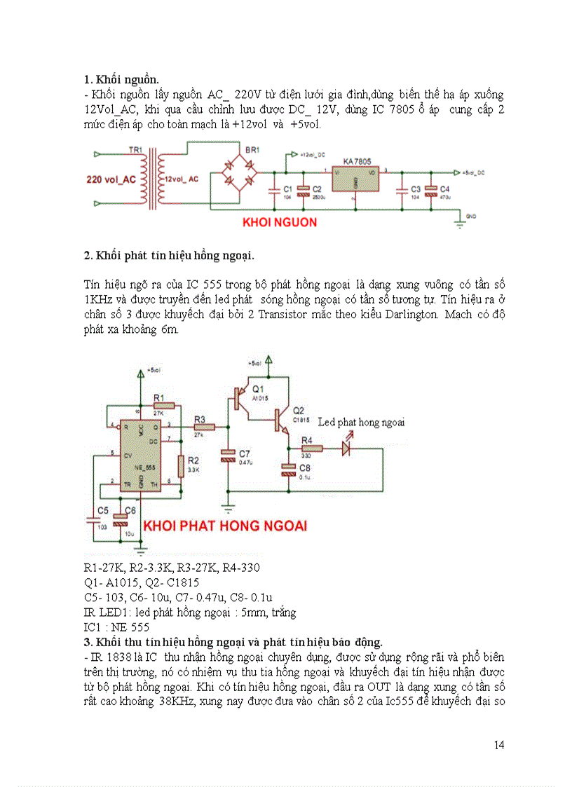 image for page Mạch báo trộm dùng tia hồng ngoại