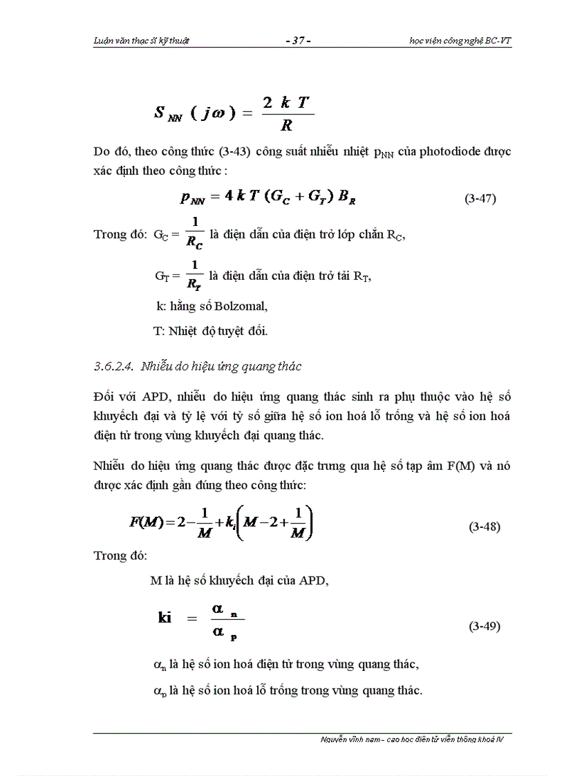 image for page Nghiên cứu miền công tác của các photodiode trong hệ thống thông tin quang tốc độ cao