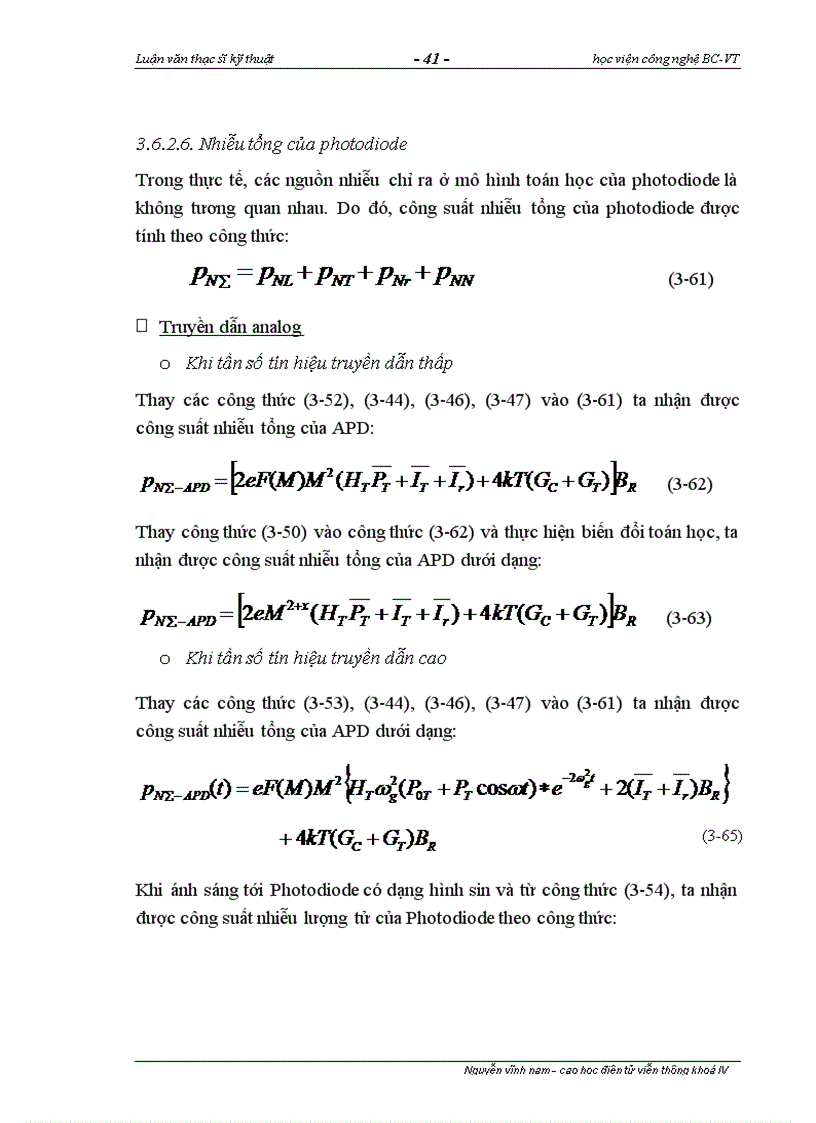 image for page Nghiên cứu miền công tác của các photodiode trong hệ thống thông tin quang tốc độ cao