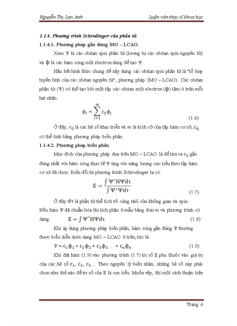 image for page Kiểm chứng quy luật thế vào phân tử anilin và nitrobenzen bằng lý thuyết Hoá học lượng tử