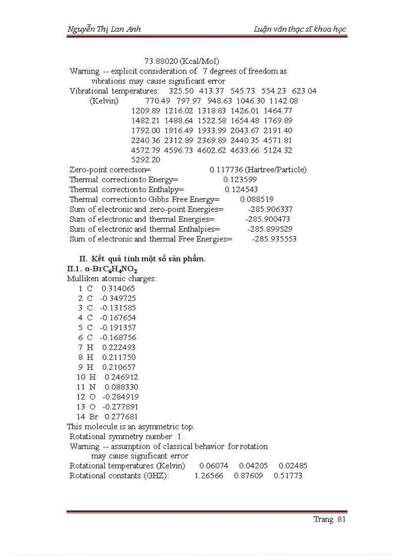 image for page Kiểm chứng quy luật thế vào phân tử anilin và nitrobenzen bằng lý thuyết Hoá học lượng tử