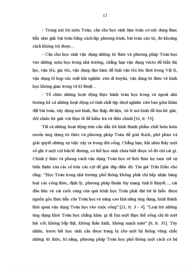 image for page Tăng cường liên hệ với thực tiễn trong quá trình dạy học một số chủ đề giải tích ở trường trung học phổ thông