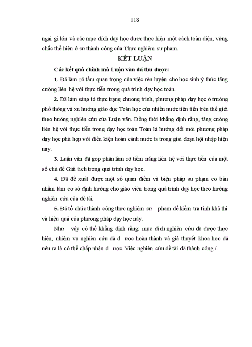 image for page Tăng cường liên hệ với thực tiễn trong quá trình dạy học một số chủ đề giải tích ở trường trung học phổ thông