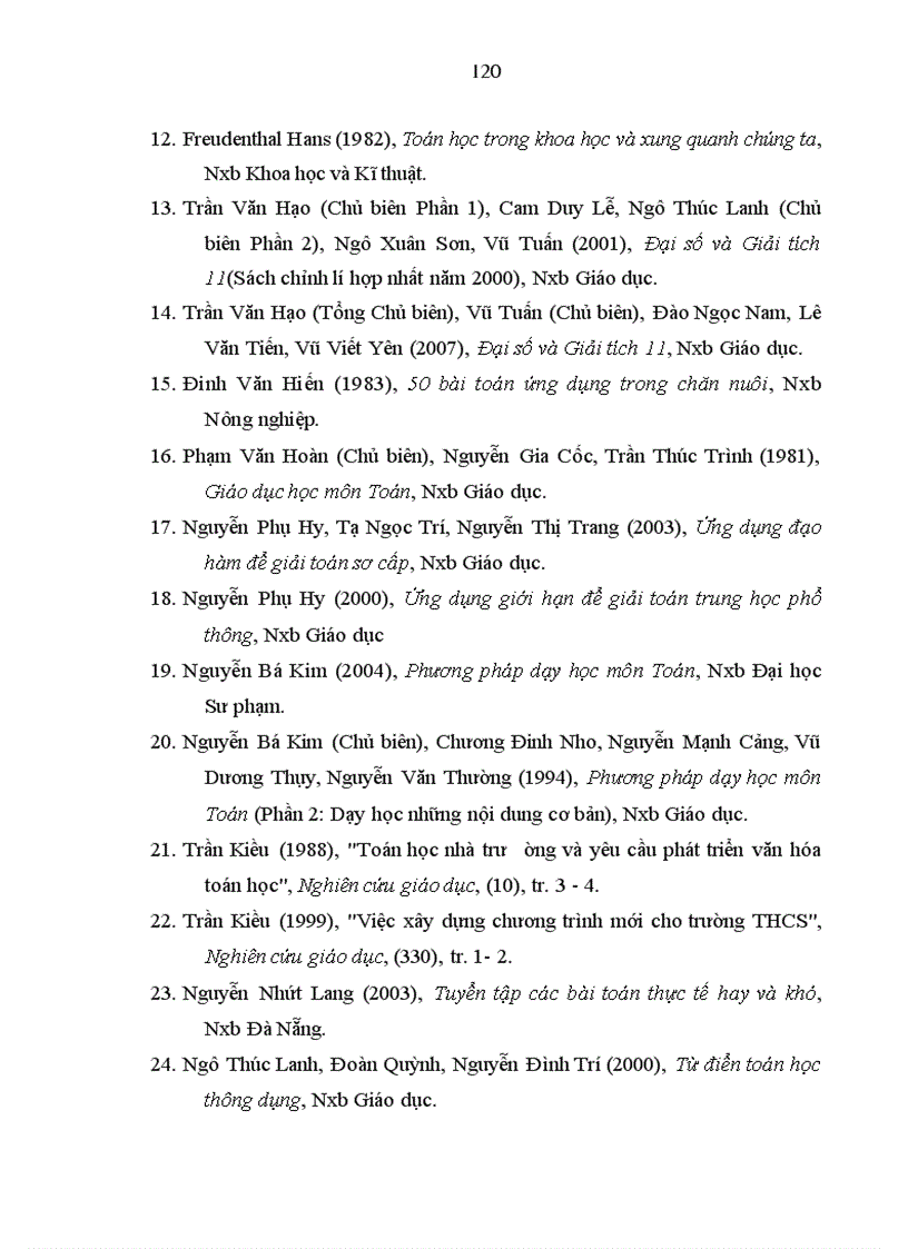 image for page Tăng cường liên hệ với thực tiễn trong quá trình dạy học một số chủ đề giải tích ở trường trung học phổ thông