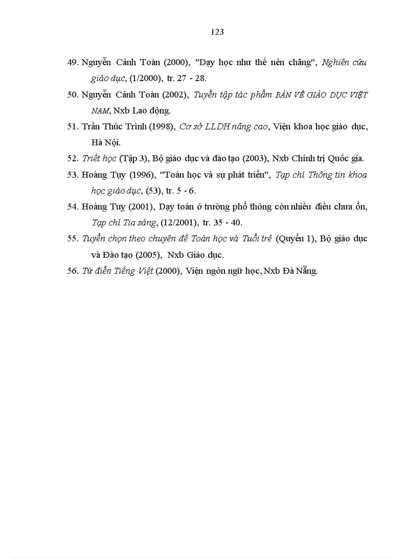 image for page Tăng cường liên hệ với thực tiễn trong quá trình dạy học một số chủ đề giải tích ở trường trung học phổ thông