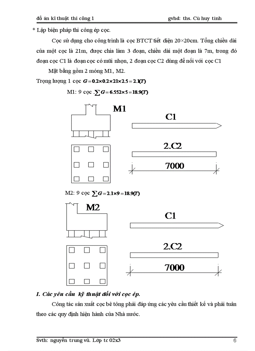 image for page Đồ án kỹ thuật thi công số 1 Thi công phần móng