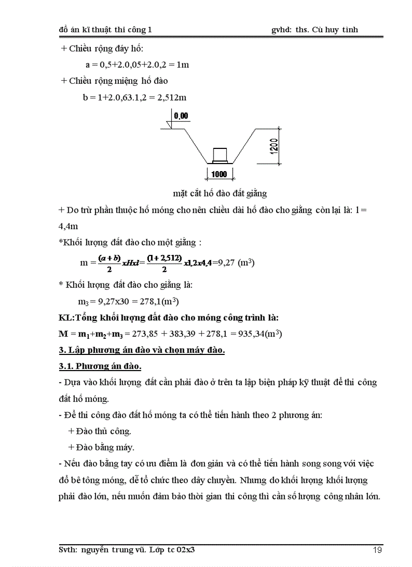 image for page Đồ án kỹ thuật thi công số 1 Thi công phần móng