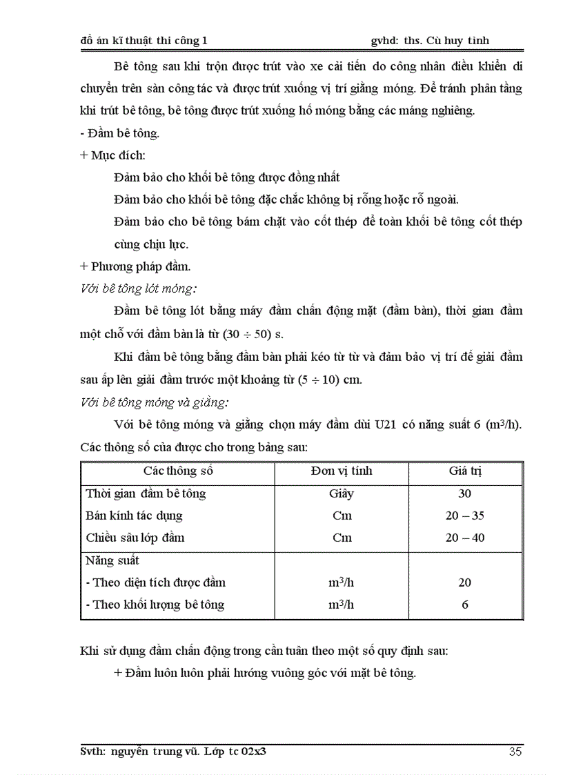 image for page Đồ án kỹ thuật thi công số 1 Thi công phần móng