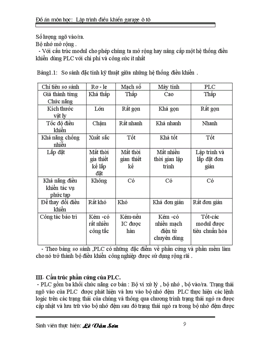 image for page ĐIỀU KHIỂN LẬP TRÌNH PLC Lập trình điều khiển cho garage ôtô