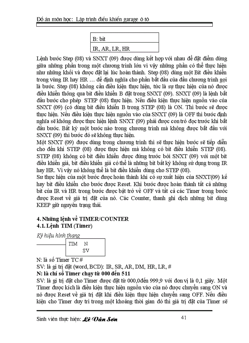 image for page ĐIỀU KHIỂN LẬP TRÌNH PLC Lập trình điều khiển cho garage ôtô