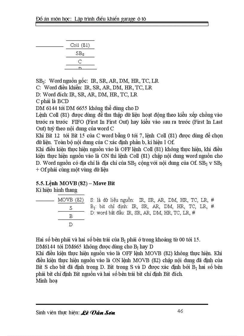 image for page ĐIỀU KHIỂN LẬP TRÌNH PLC Lập trình điều khiển cho garage ôtô