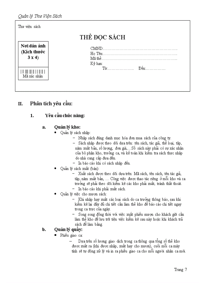 image for page Phân Tích Thiết Kế Hệ Thống Thông Tin Quản lý thư viện sách