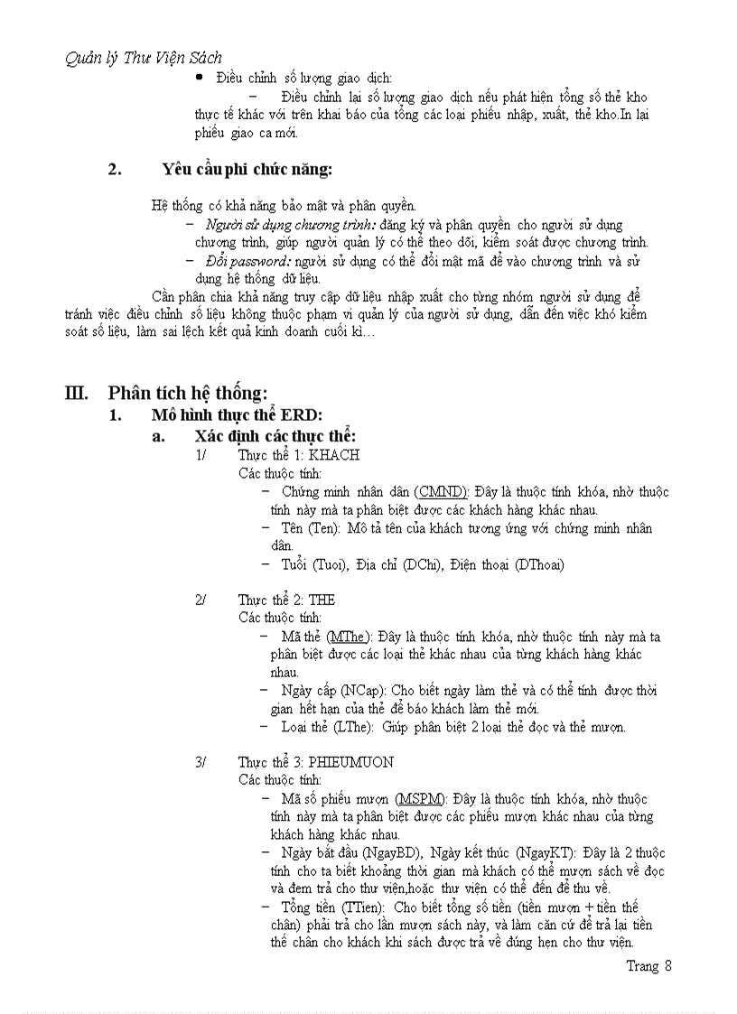 image for page Phân Tích Thiết Kế Hệ Thống Thông Tin Quản lý thư viện sách