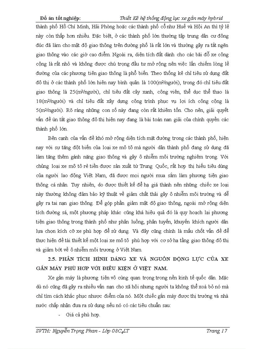 image for page Thiết Kê hệ thống động lực xe gắn máy hybrid