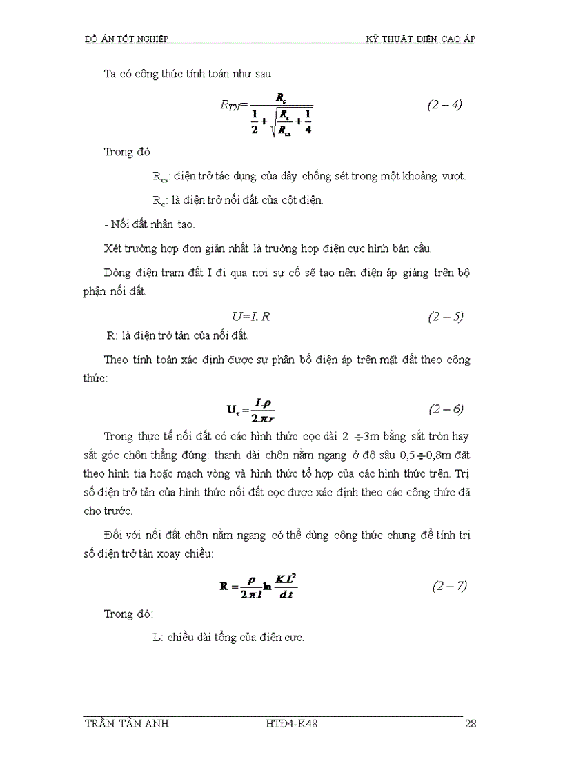 image for page Thiết kế bảo vệ chống sét cho trạm biến áp 220 110kV và đường dây 220kV