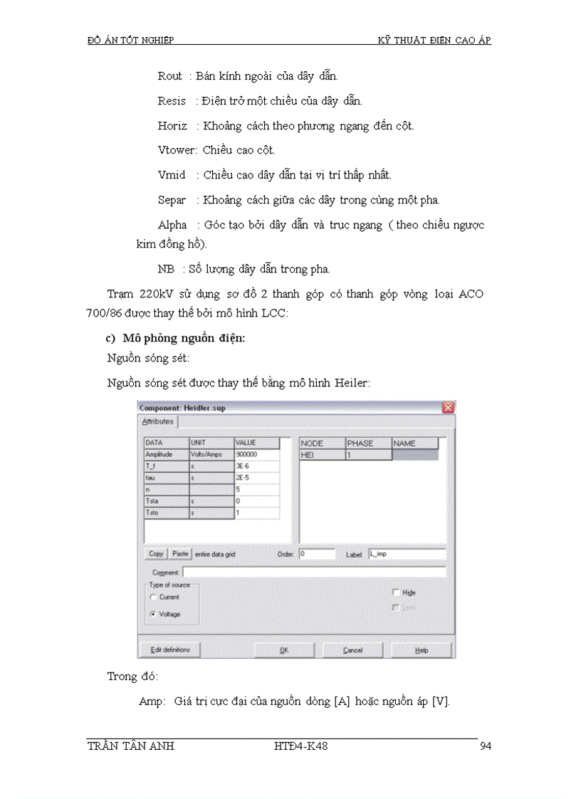 image for page Thiết kế bảo vệ chống sét cho trạm biến áp 220 110kV và đường dây 220kV