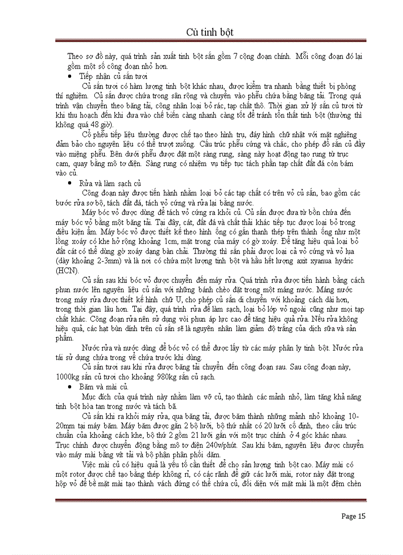 image for page Củ tinh bột và giá trị sử dụng