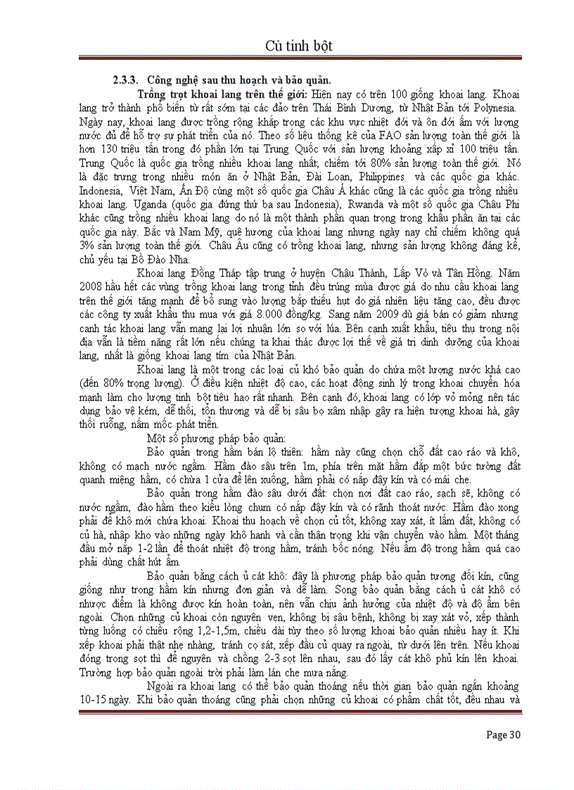 image for page Củ tinh bột và giá trị sử dụng