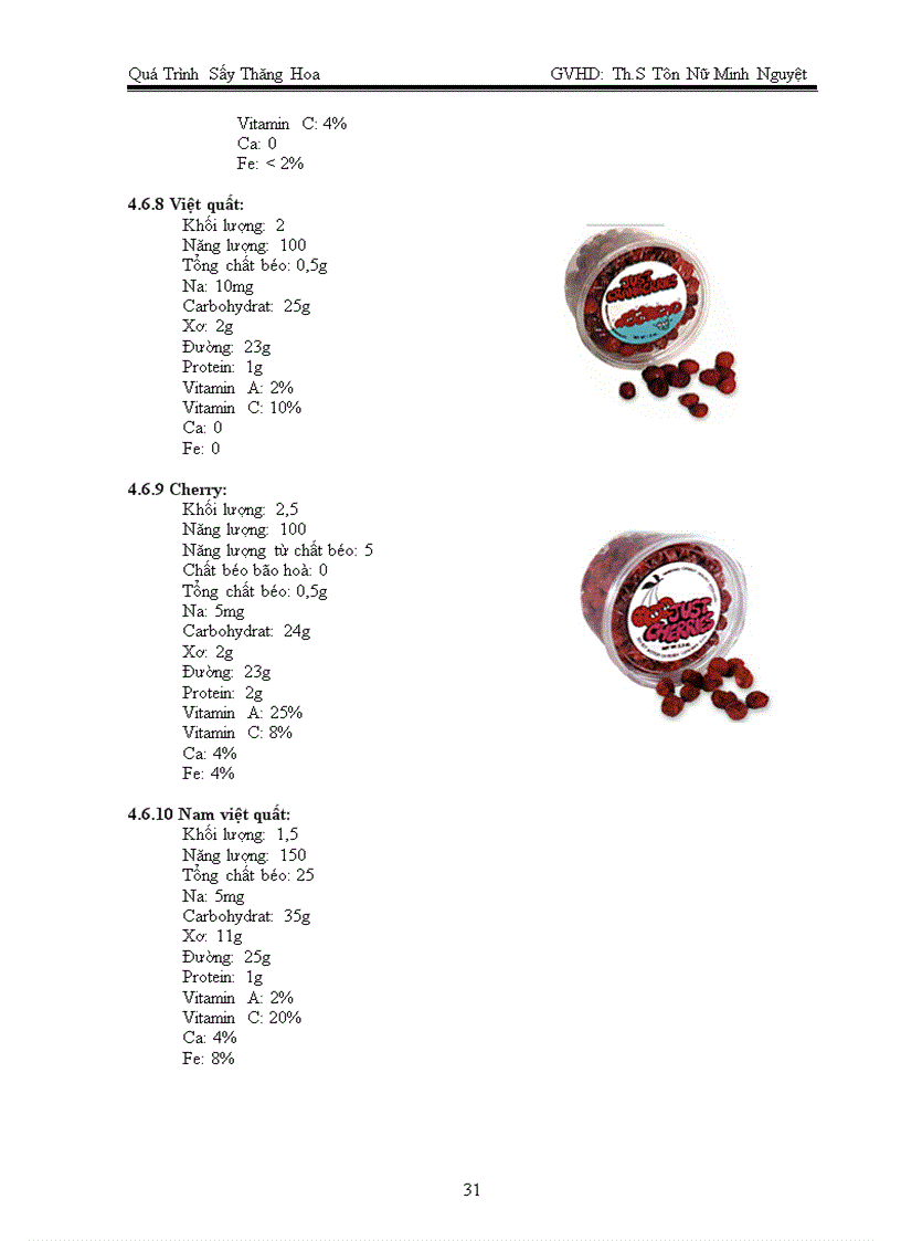 image for page Quá trình sấy thăng hoa và ứng dụng trong sản xuất các sản phẩm rau quả sấy