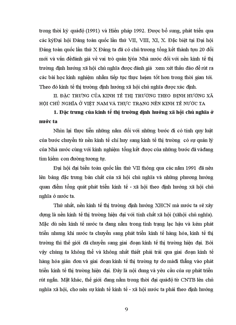 image for page Đặc trưng của kinh tế thị trường theo định hướng xã hội chủ nghĩa ở Việt Nam và thực trạng nền kinh tế nước ta