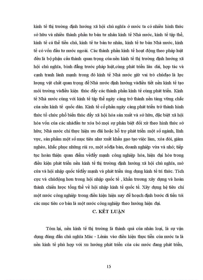 image for page Đặc trưng của kinh tế thị trường theo định hướng xã hội chủ nghĩa ở Việt Nam và thực trạng nền kinh tế nước ta