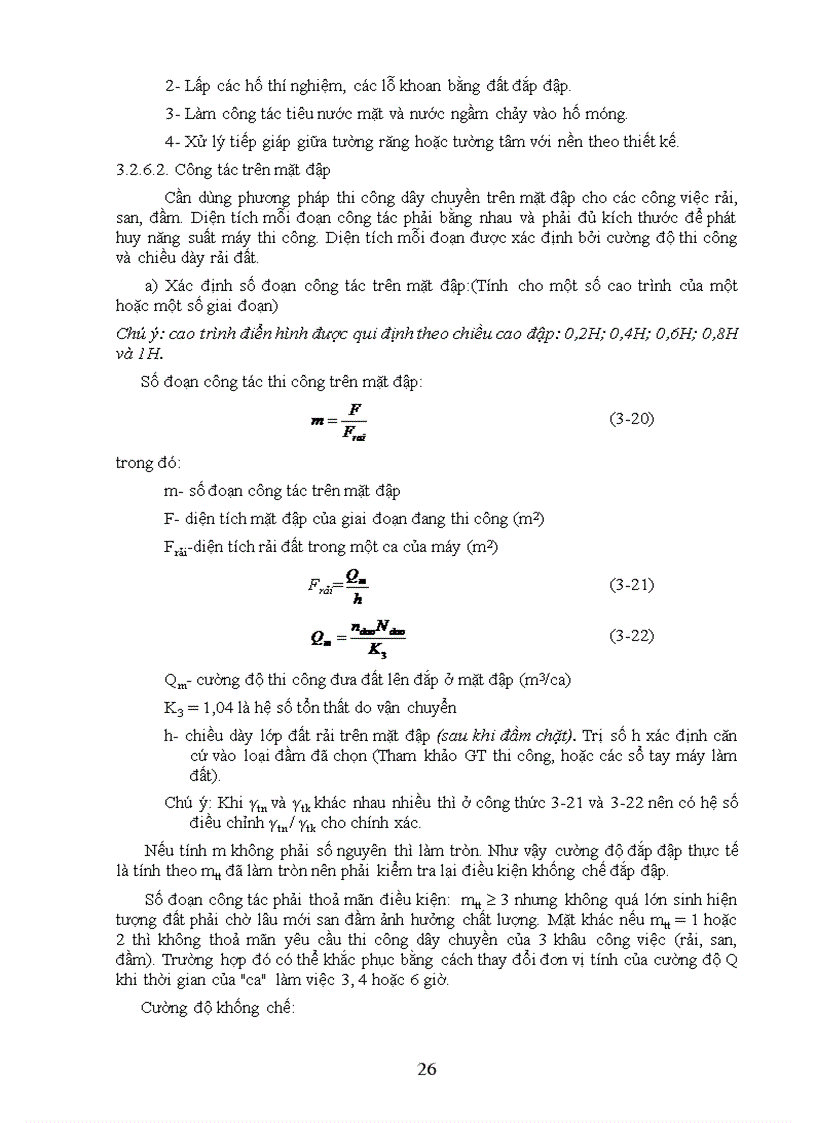 image for page Đồ án môn học thi công thi công đập đất đầm nén