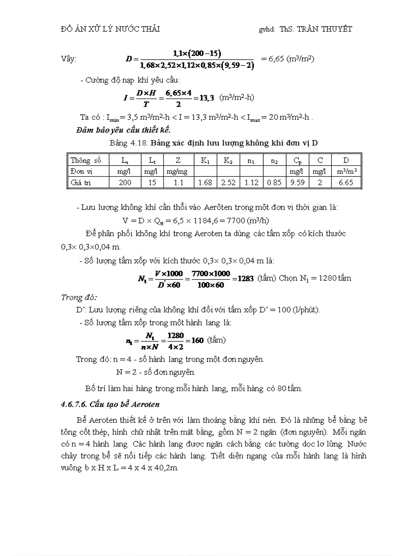 image for page Đồ án môn học xử lý nước thải Thiết kế sơ bộ trạm xử lý nước thải