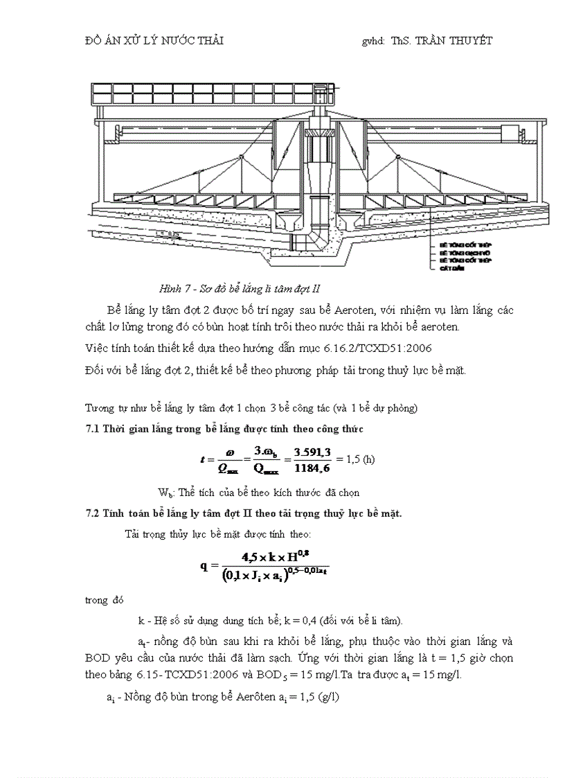 image for page Đồ án môn học xử lý nước thải Thiết kế sơ bộ trạm xử lý nước thải