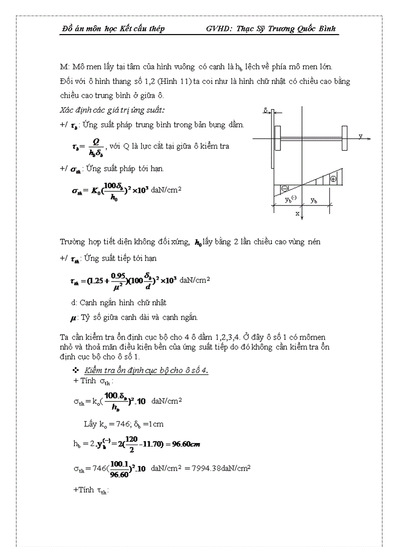 image for page Đồ án môn học kết cấu thép thiết kế cửa van phẳng công trình thủy lợi