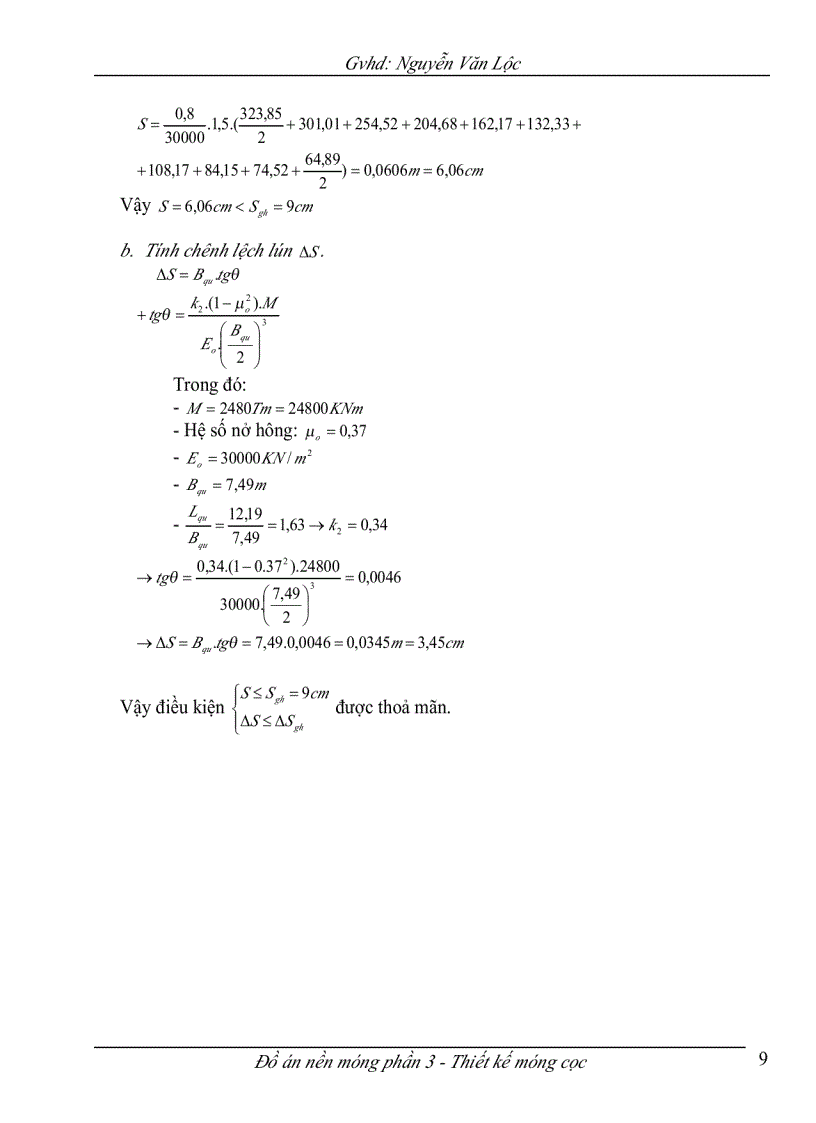 image for page Đồ án nền móng phần 3 thiết kế móng cọc