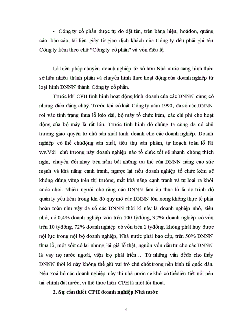 Phân tích quá trình CPH DNNN ở Việt Nam Trình bày tình hình CPH một doanh nghiệp Nhà nước mà sinh viên biết