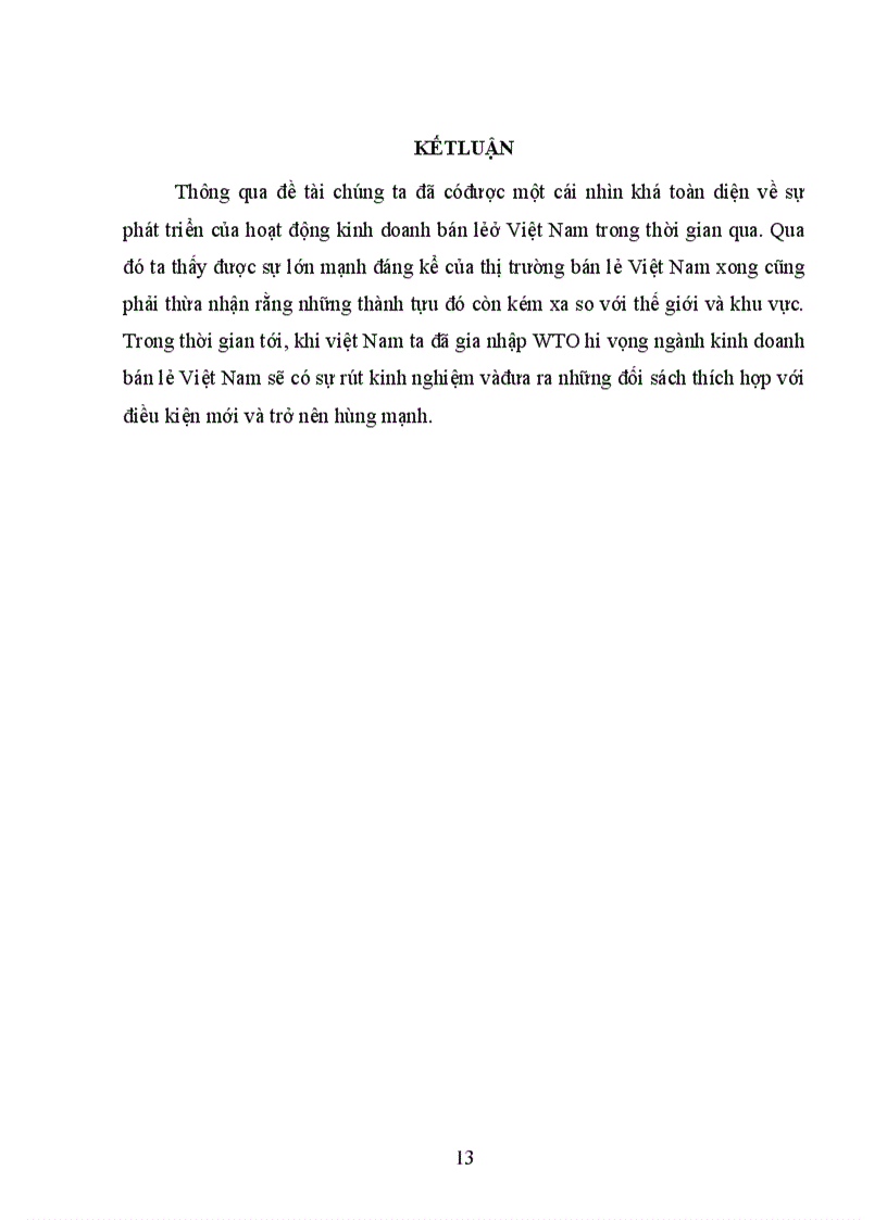 image for page Vận dụng quan điểm toàn diện vào việc tìm hiểu sự phát triển của hoạt động kinh doanh bán lẻ ở Việt Nam sau khi gia nhập WTO