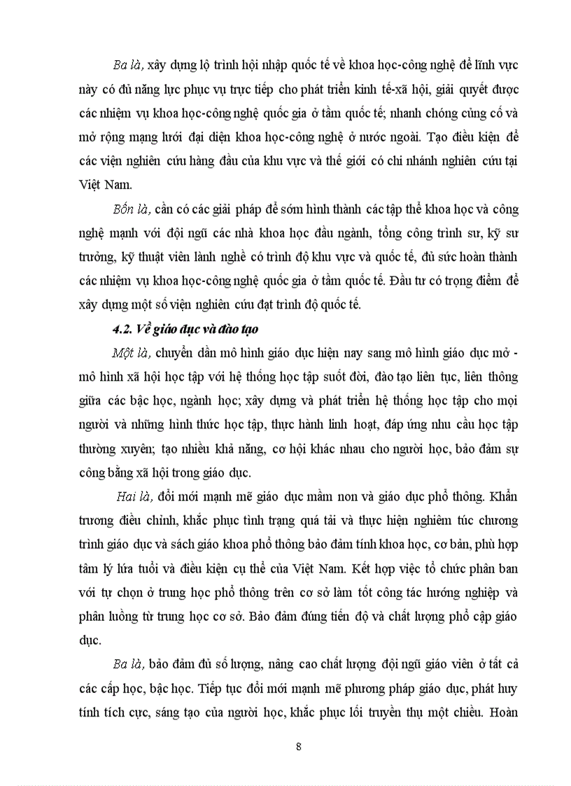 image for page Luận chứng chủ trương phát triển khoa học và công nghệ cùng với giáo dục đào tạo là những Quốc sách hàng đầu để thực hiện thành công sự nghiệp Công ng