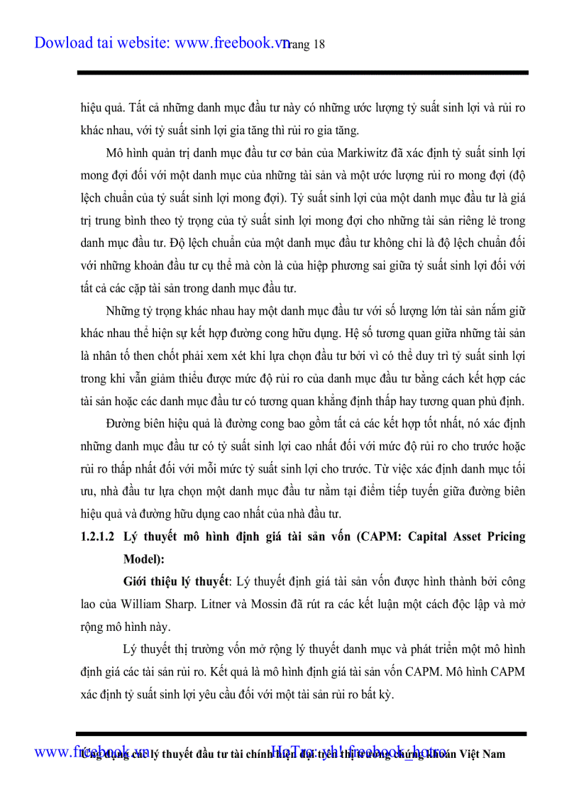 image for page Ứng dụng các lý thuyết đầu tư tài chính hiện đại trên thị trường chứng khoán Việt Nam