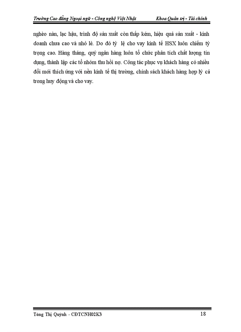 image for page Một số giải pháp nhằm nâng cao chất lượng cho vay đối với hộ sản xuất tại Chi nhánh NHNo PTNT huyện Quỳnh Nhai