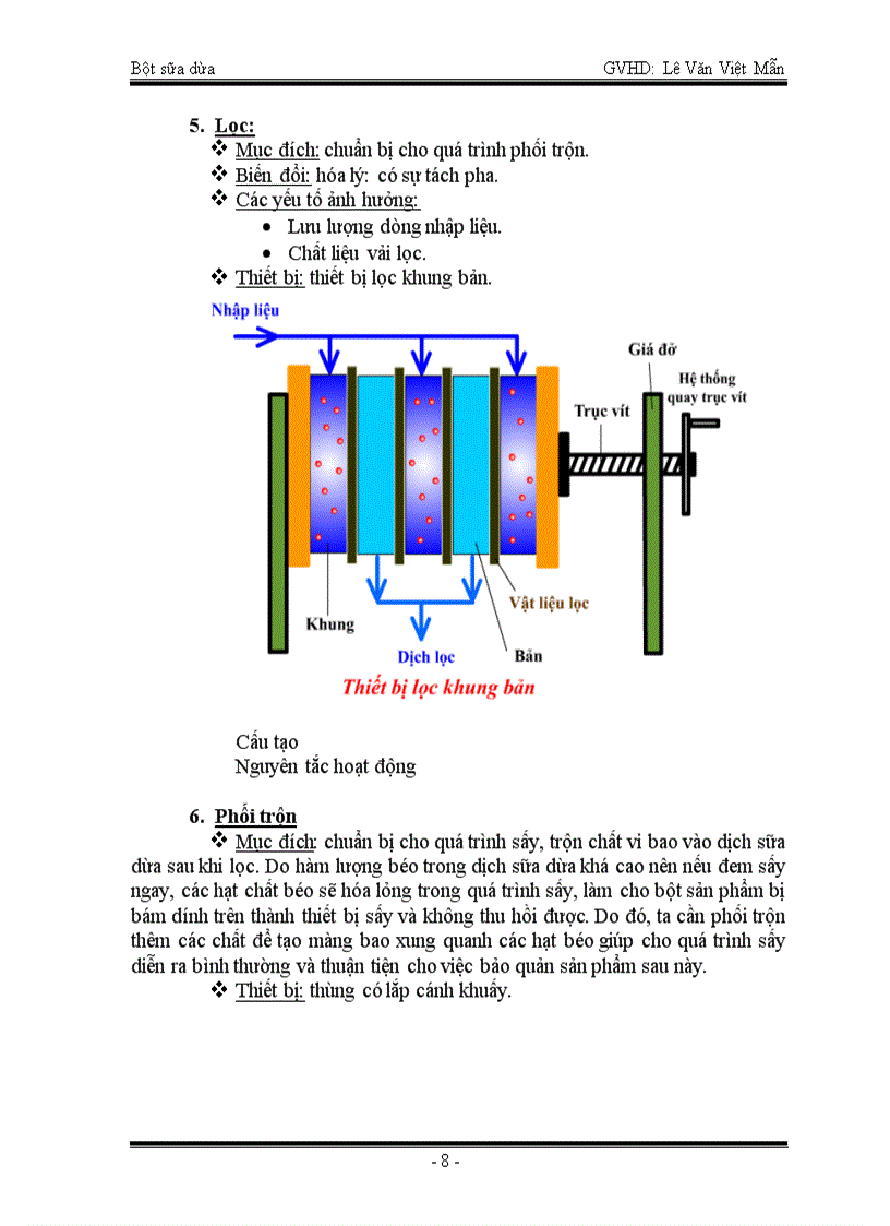 image for page Công nghệ sản xuất bột sữa dừa