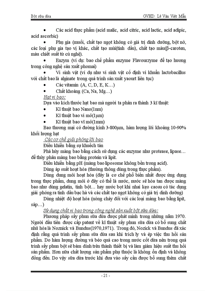 image for page Công nghệ sản xuất bột sữa dừa