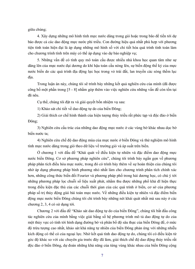 image for page Dao động tự do và dao động mùa của mực nước biển đông