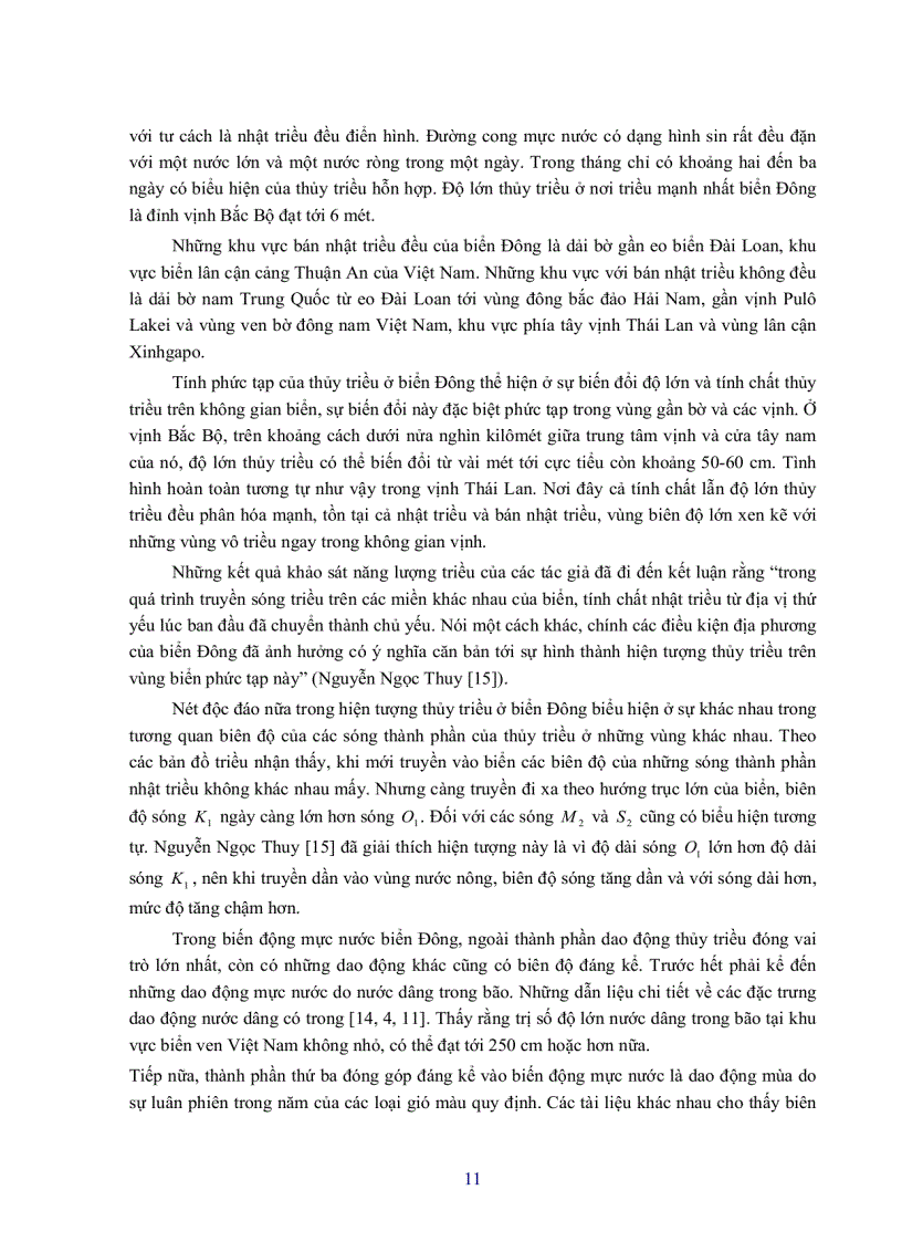 image for page Dao động tự do và dao động mùa của mực nước biển đông
